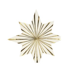GOLD STRIPE STAR NAPKINS