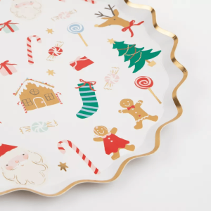 Jolly Christmas Dinner Plates JOLLY CHRISTMAS SIDE PLATES