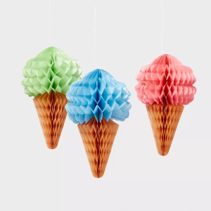 CONOS DE NIEVE DE PAPEL