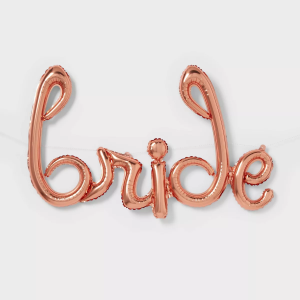 GLOBOS DE MICROFOIL (O METALIZADOS) BRIDE BALLON BANNER BRIDE