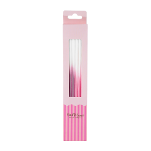 PAQUETE DE 16 VELAS OMBRE PINK PAQUETE DE 16 VELAS OMBRE PINK