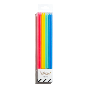 PAQUETE DE 16 VELAS RAINBOW PAQUETE DE 16 VELAS RAINBOW