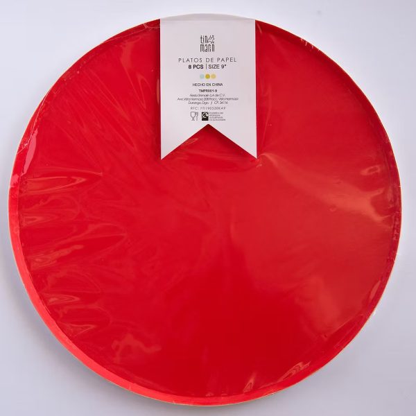 PLATO CHICO 7" ROJO