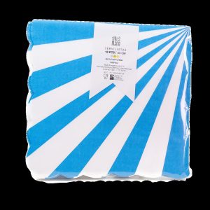 SERVILLETA CON DISEÑO LÍNEAS AZUL SERVILLETA CON DISEÑO LÍNEAS AZUL