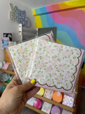 Servilletas de flores con olanes