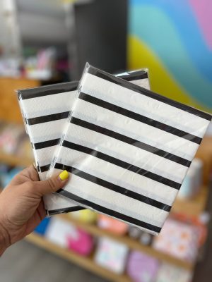 Servilletas líneas negras