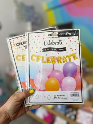 Globos de letras Celebrate