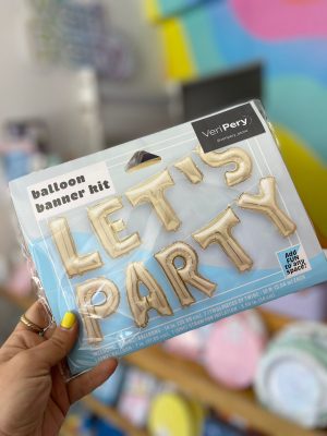 Globos con letras Let´s Party