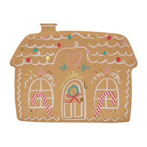 346 Platos de casita de navidad