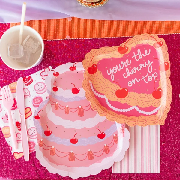 Platos en forma de pastel