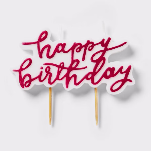 vela de happy birthday